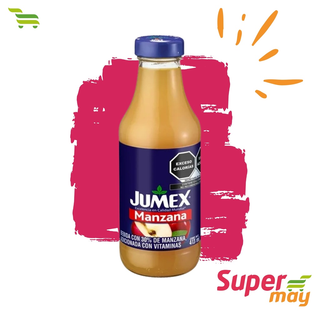 JUMEX BOTELLA MANZANA JUGO 413 ML