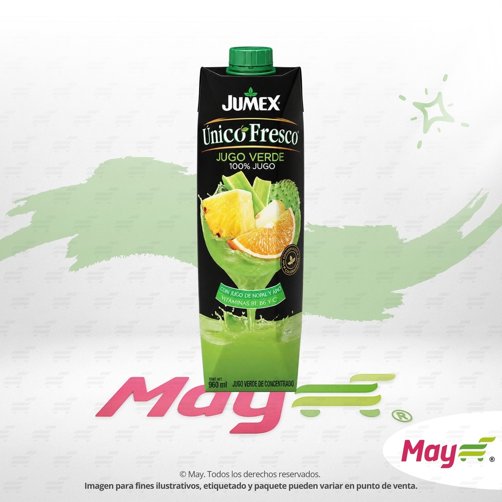 JUMEX TETRA UNICO JUGO VERDE 960 ML
