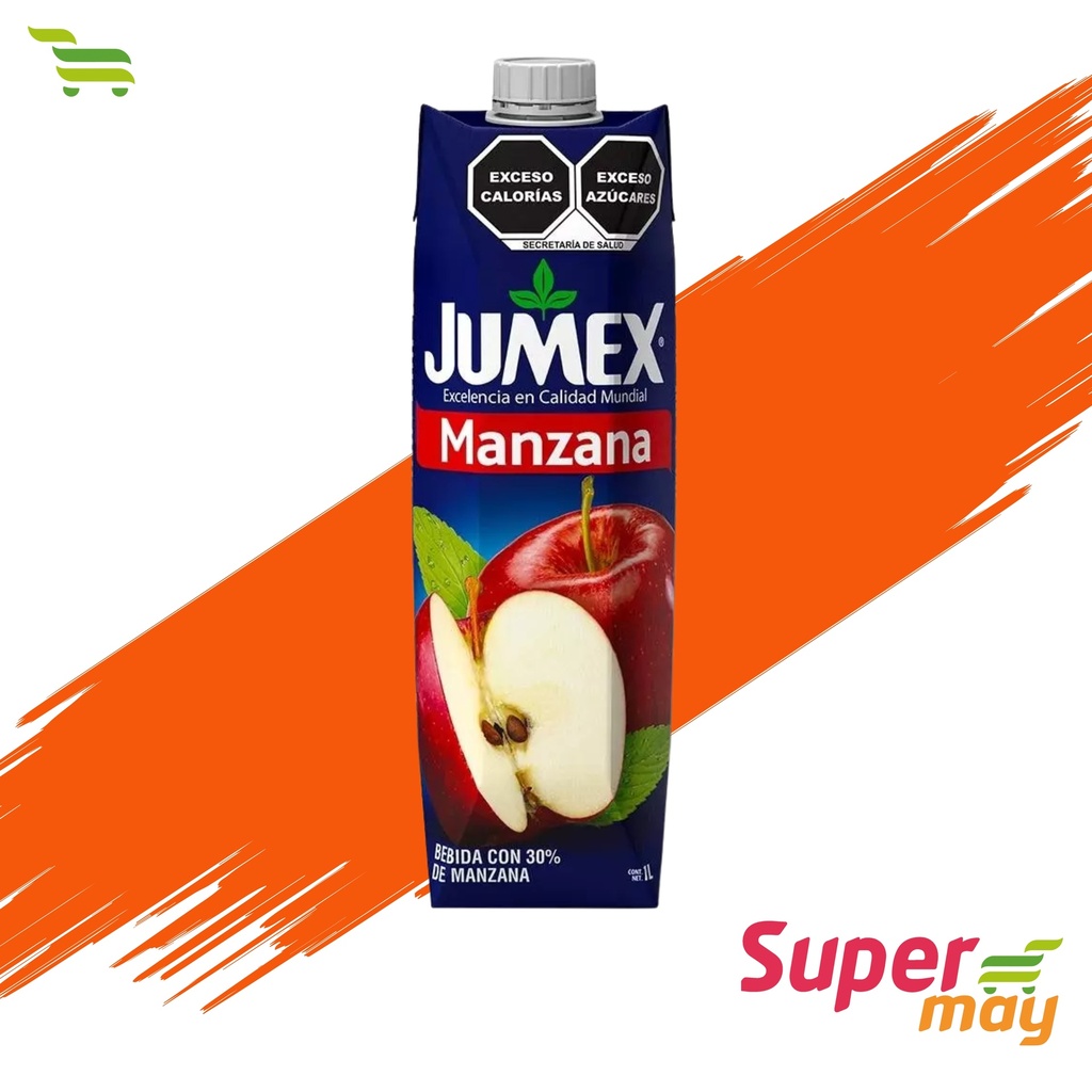 JUMEX TETRA MANZANA JUGO 1 LT