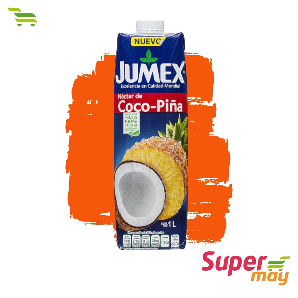 JUMEX TETRA PIÑA/COCO JUGO 1 LT