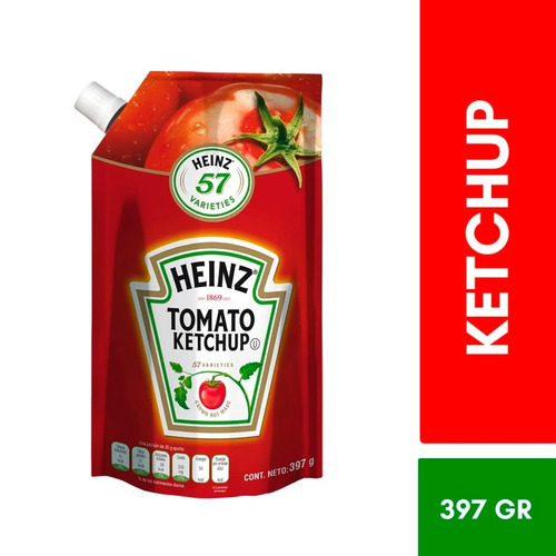 HEINZ DOYPACK CATSUP SALSA 397 GR