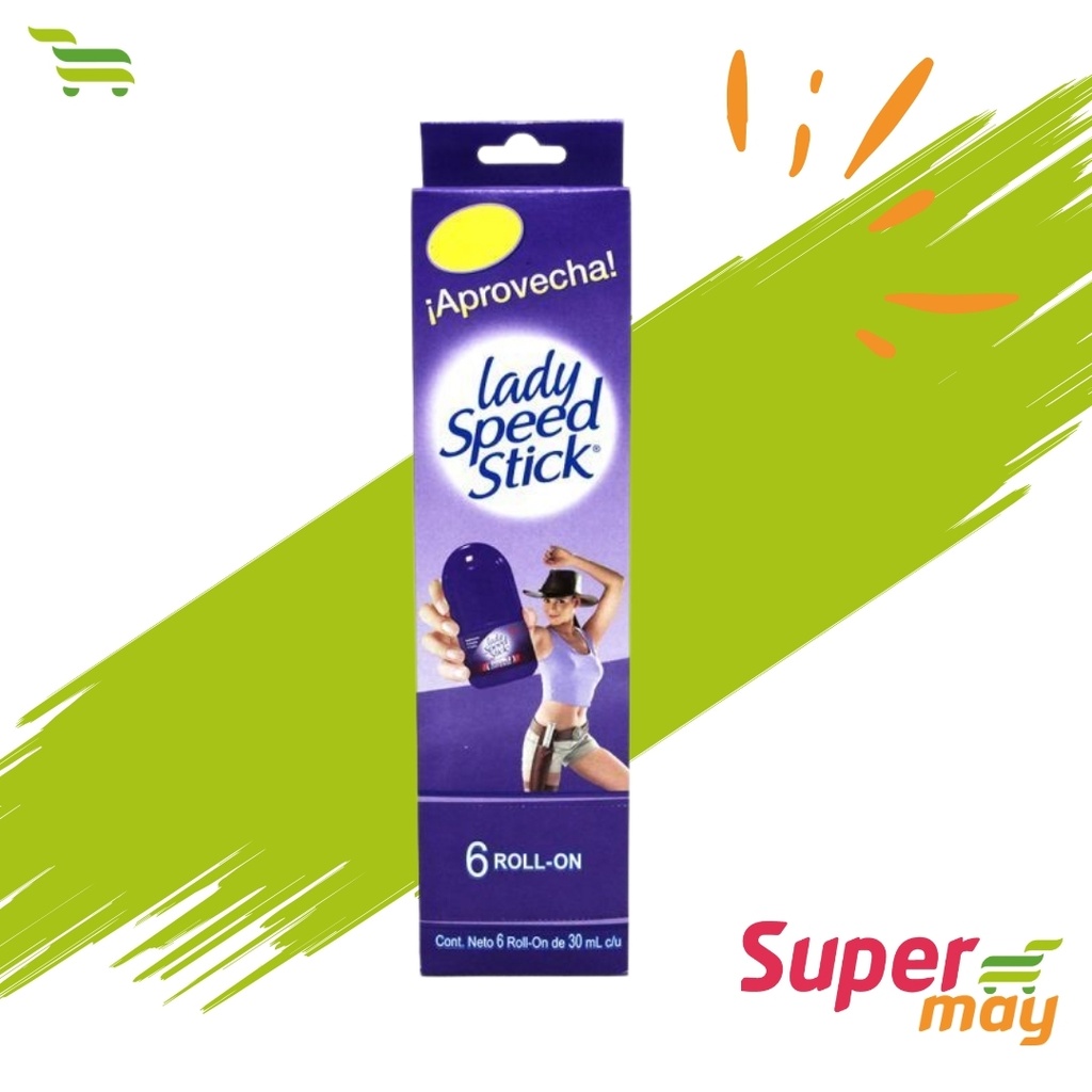 LADY SPEED ROLLON FLORAL EXHIBIDOR 6/ 30 ML