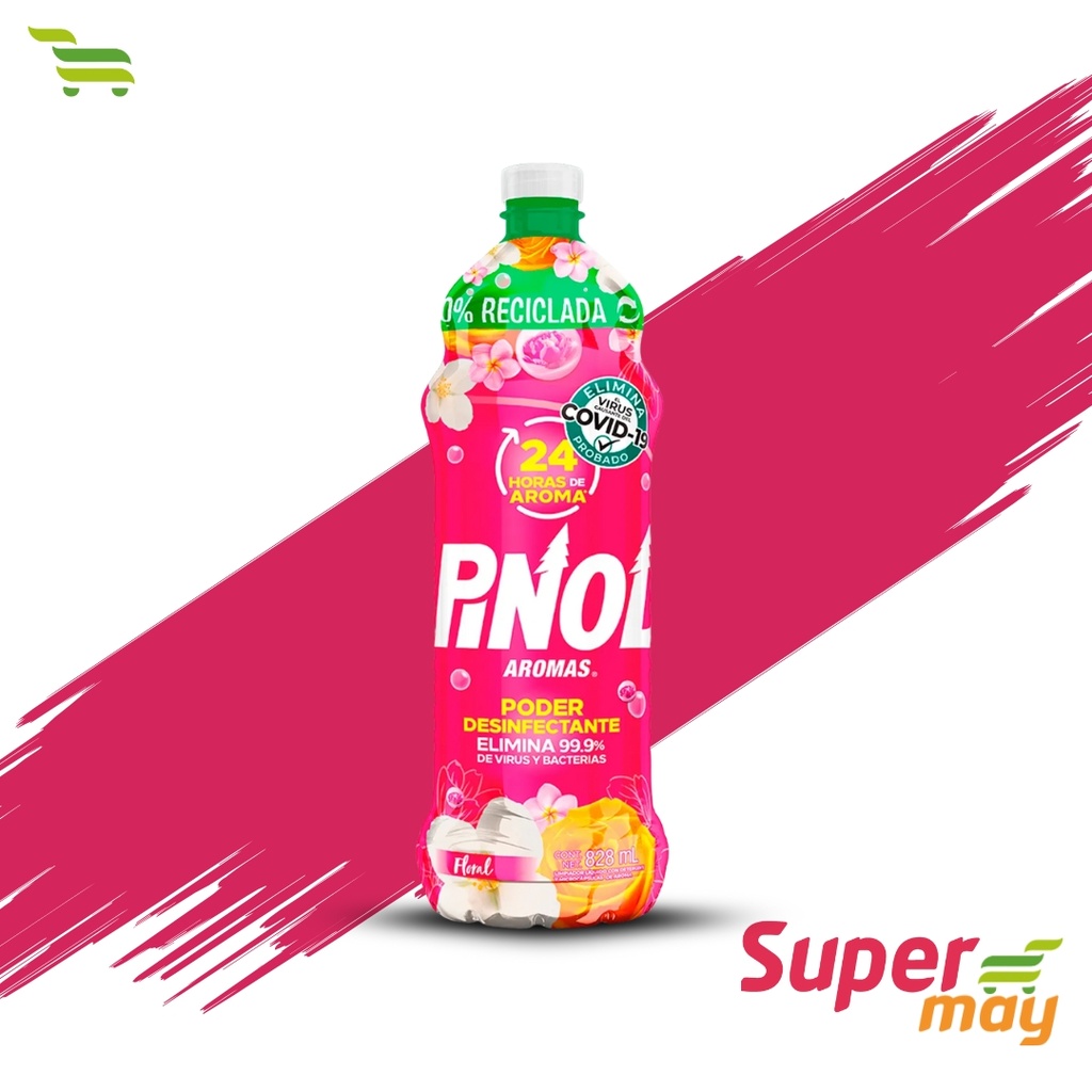 PINOL AROMAS FLORAL LIMPIADOR 828 ML