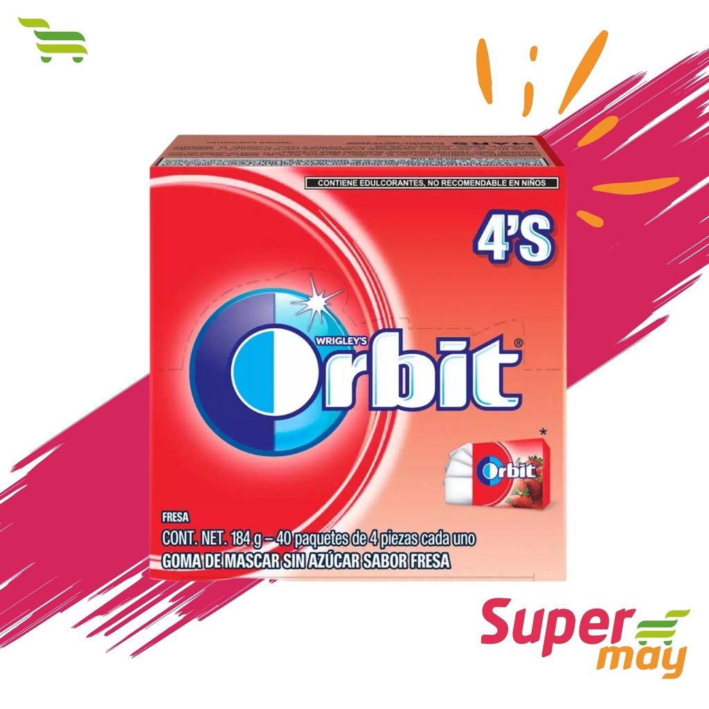 ORBITZ FRESA CHICLE 40 UDS