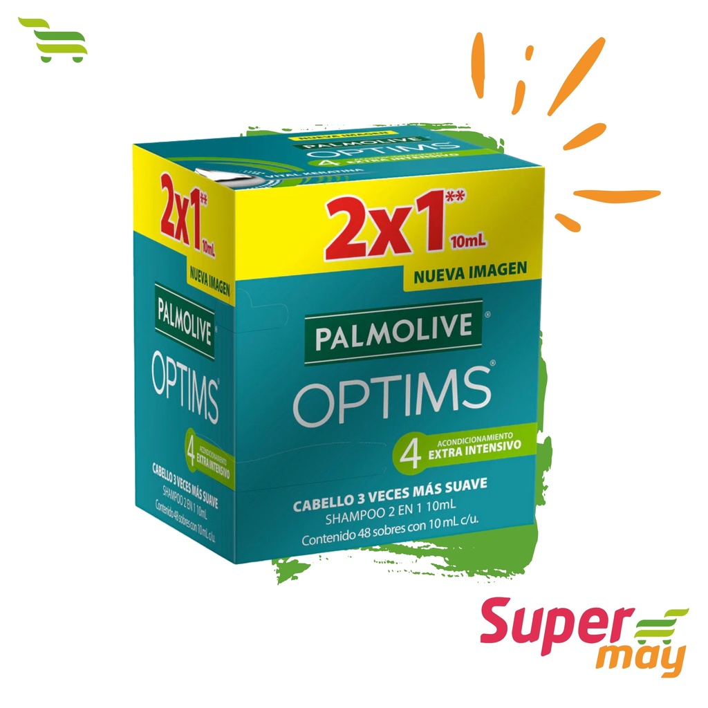 PALMOLIVE OPTIMS EXH/48 SOBRES SHAMPOO 10 ML