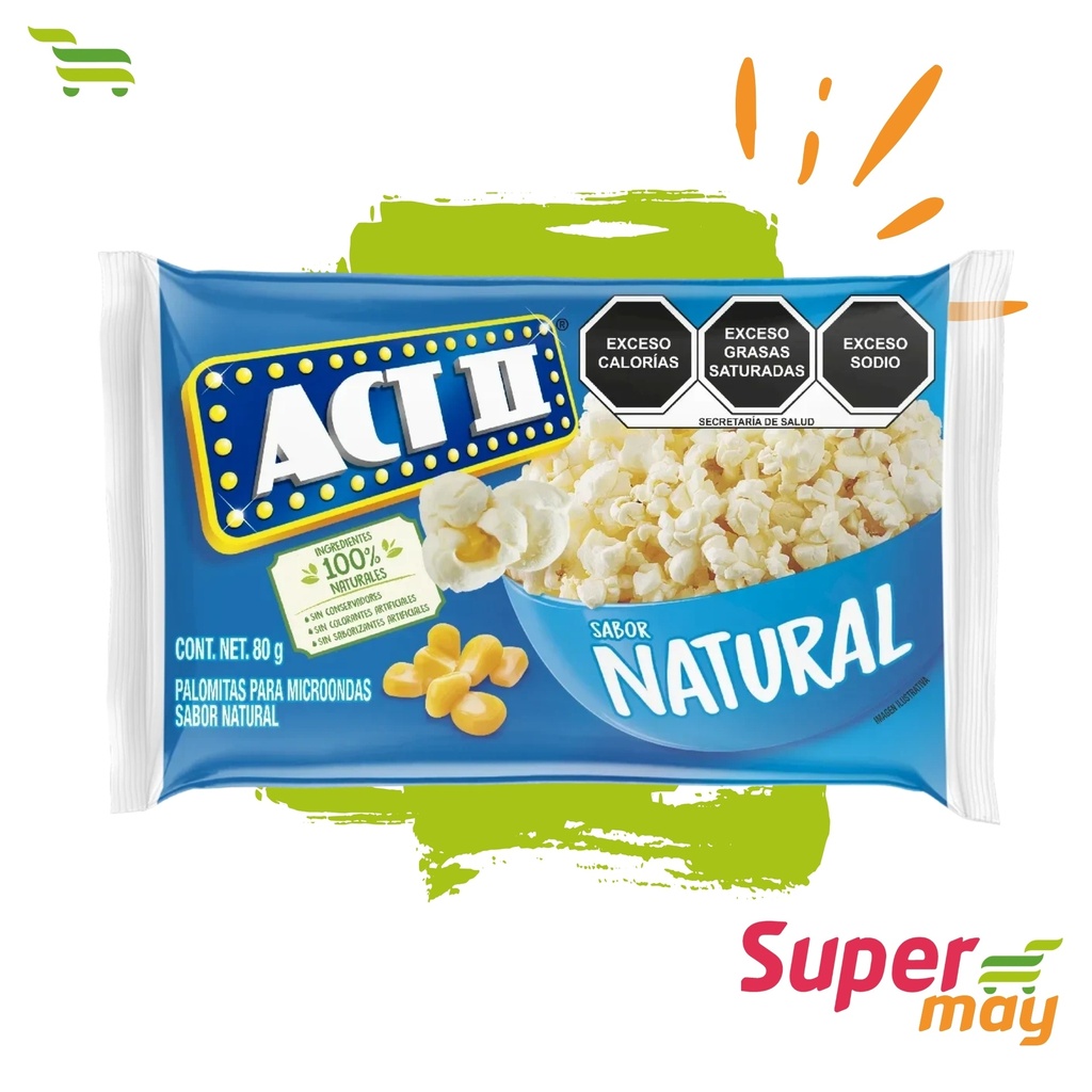 ACT II NATURAL PALOMITAS 80 GR