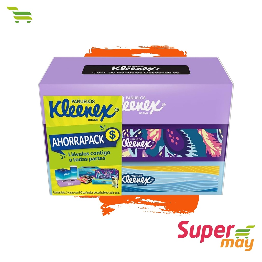 KLEENEX PAÑUELOS EXH 3 UDS 90 C/U