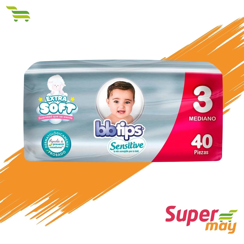 BB TIPS E3 MED PAÑAL 40 UDS
