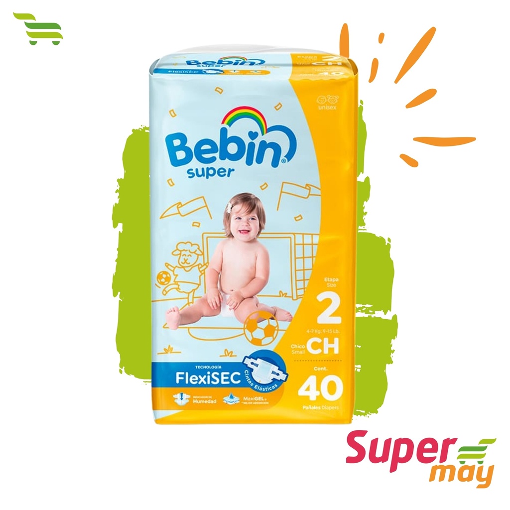 BEBIN PAÑAL CHICO 40 UDS