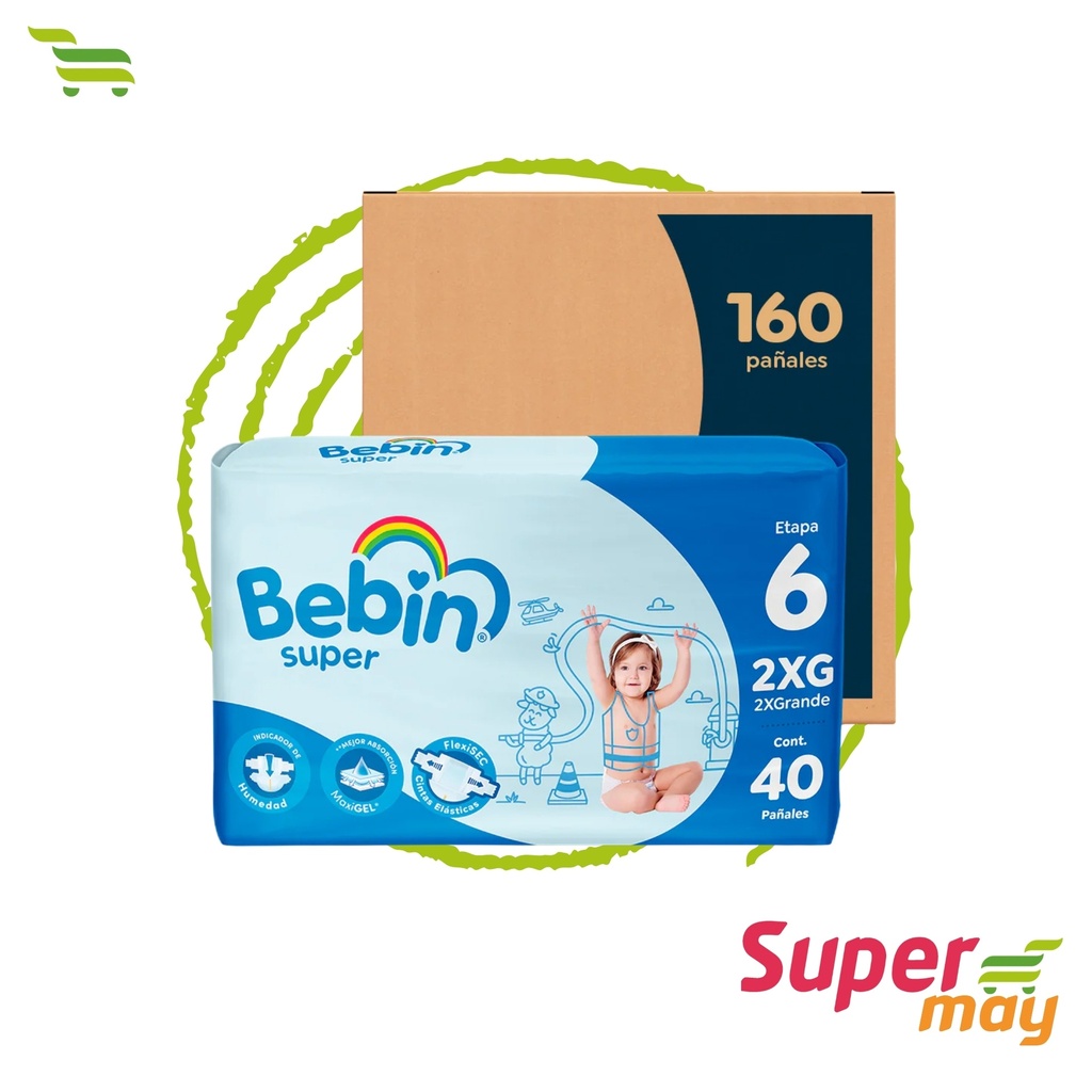 BEBIN PAÑAL 2x-GDE 40 UDS