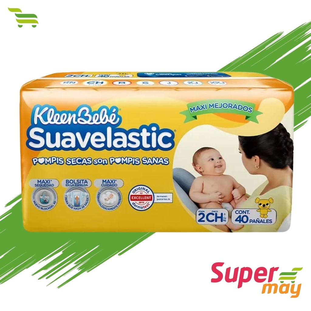 SUAVELASTIC CHICO PAÑAL 40UDS
