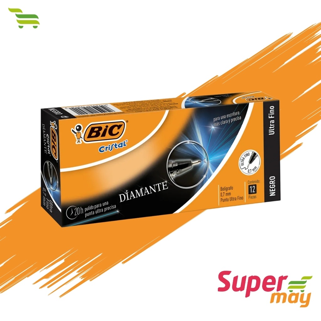 BIC NEGRO PLUMA 12 UDS