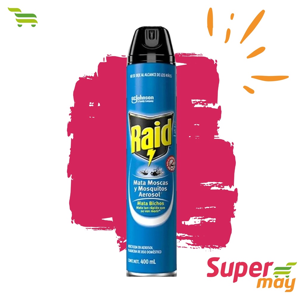 RAID MATA BICHOS INSECTICIDA 400 ML