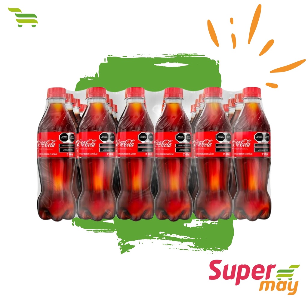 COCA NR PET REFRESCO 400 ML 24 UDS