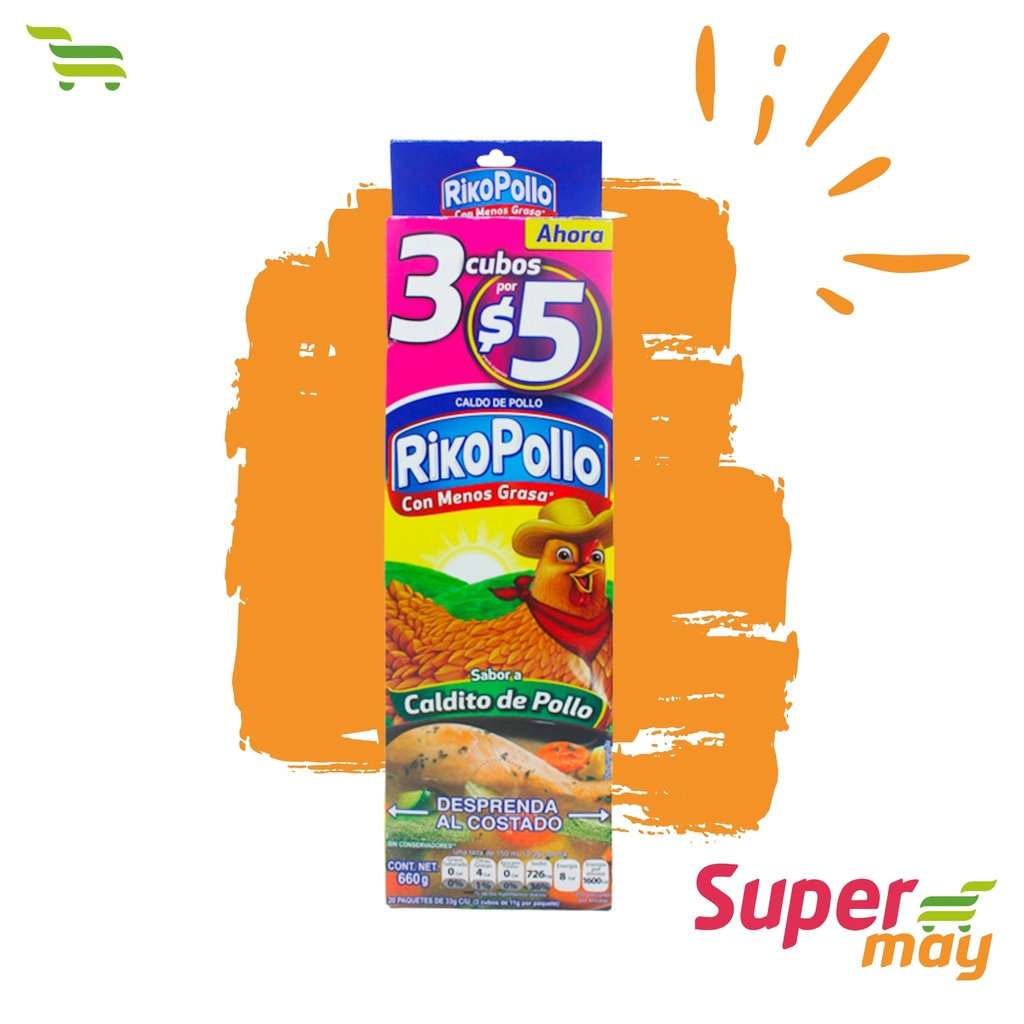 RIKO POLLO SAZONADOR EXH 20/3 UDS