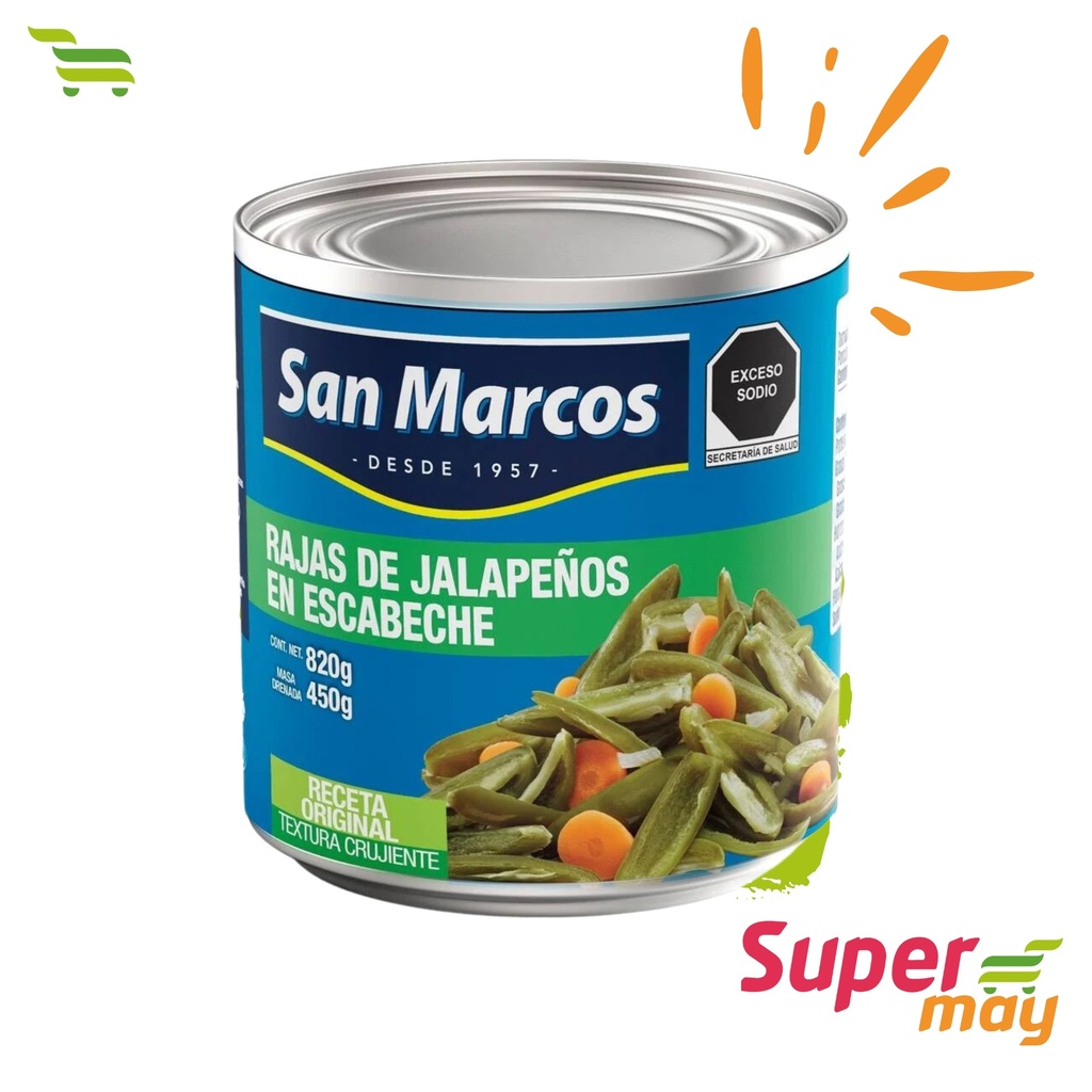 SAN MARCOS RAJAS CHILE 800 GR