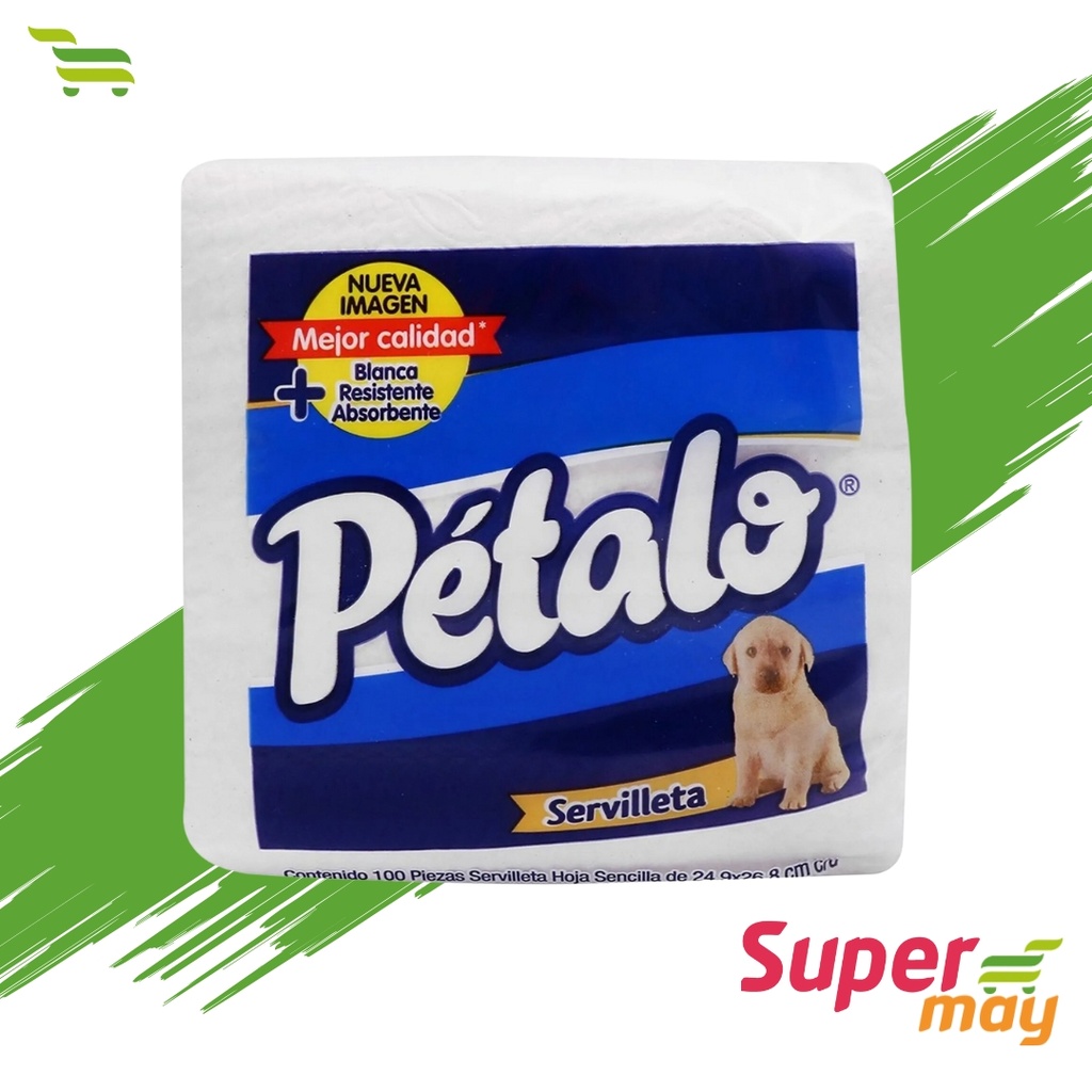PETALO SERVILLETAS 100 UDS