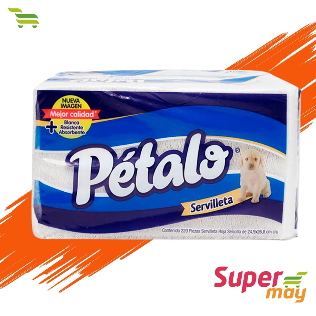 PETALO SERVILLETAS 220 UDS