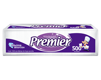 PREMIER SERVILLETAS 450 UDS