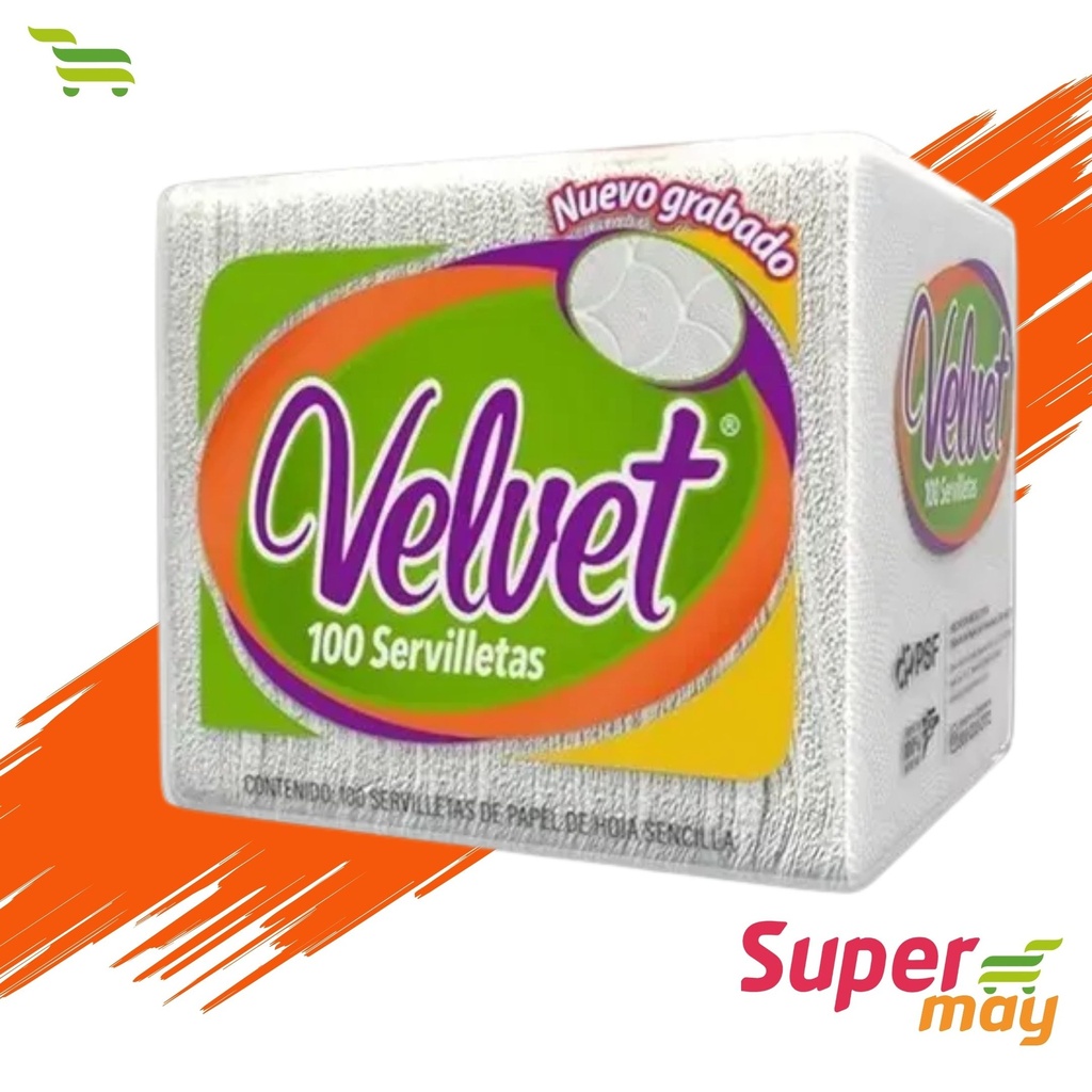 VELVET SERVILLETAS 100 UDS