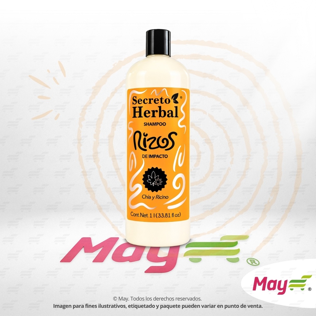 SECRETO SHAMPOO RIZOS CHIA Y RICINO 1 LT