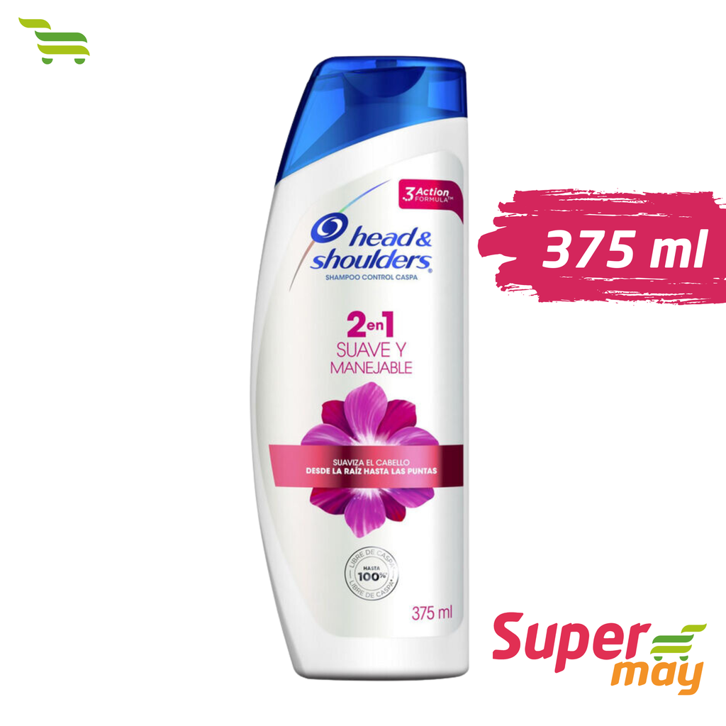 HEAD SH 2-1 SUAVE Y MANEJ SHAMPOO 375 ML