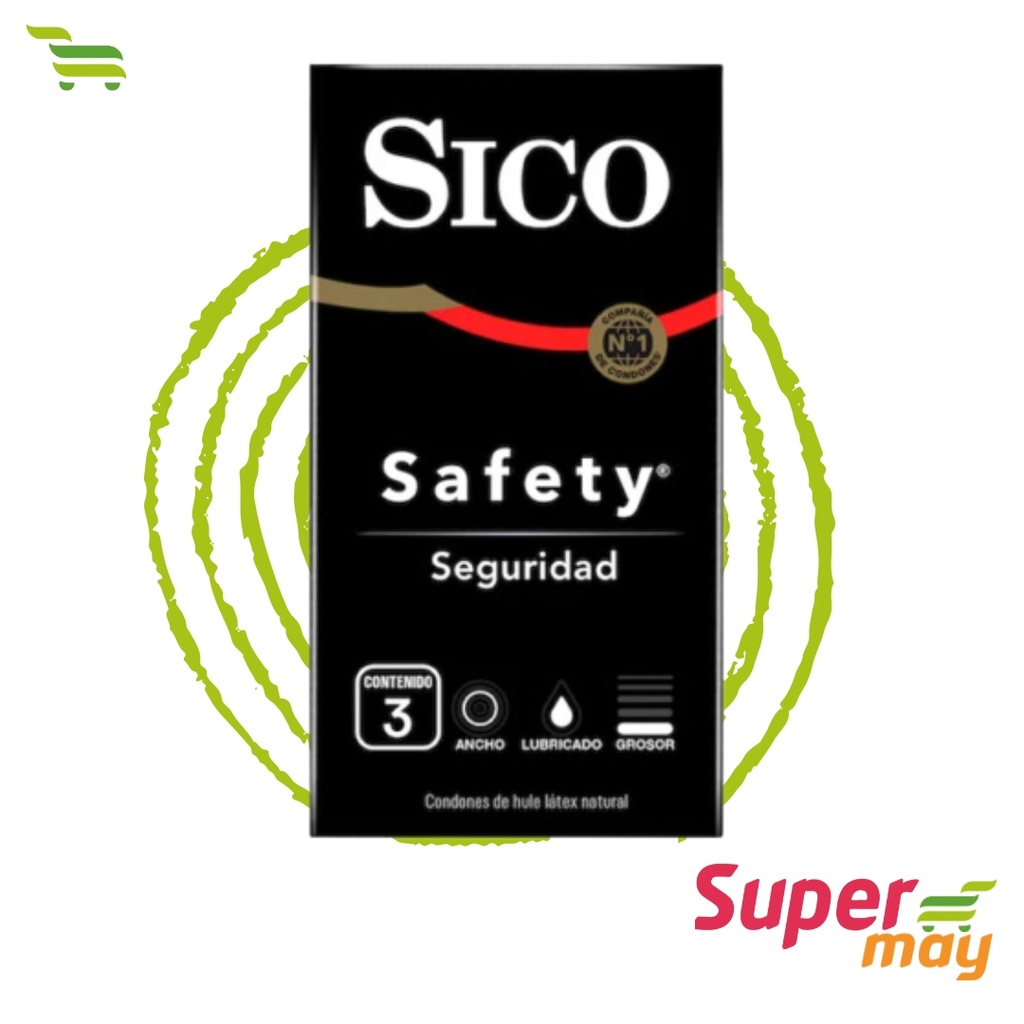 SICO SAFE-NEGRO PRESERVATIVO 3 UDS