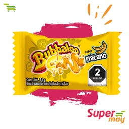 [606005] BUBBALOO PLATANO CHICLE EXH 50 UDS