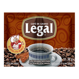 [108006] LEGAL SOLUBLE CANELA CAFE 28 GR