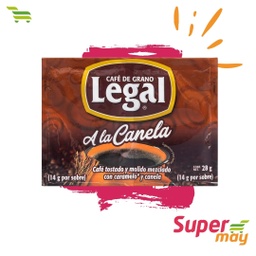[108006] LEGAL SOLUBLE CANELA CAFE 28 GR