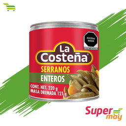 [110017] COSTEÑA SERRANOS CHILE 220 GR