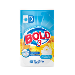 [406009] BOLD 3 FLORES DETERGENTE LIQUIDO 800 ML