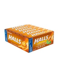 [606011] HALLS MIEL CARAMELO EXH/12 UDS