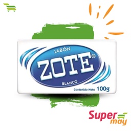 [411013] ZOTE BLANCO JABON LAVANDERIA 100 GR