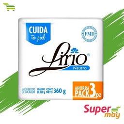 [701028] LIRIO NEUTRO JABON EXH/3 120 GR