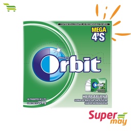 [000763] ORBITZ YERBA CHICLE 40 UDS