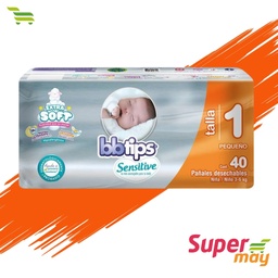 [702005] BB TIPS E1 RECIEN NACIDO PAÑAL 40 UDS