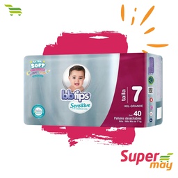 [702011] BB TIPS E7 XXX-GDE PAÑAL 40 UDS