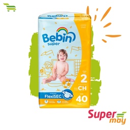 [702012] BEBIN PAÑAL CHICO 40 UDS