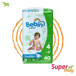 [702013] BEBIN PAÑAL GRANDE 40 UDS