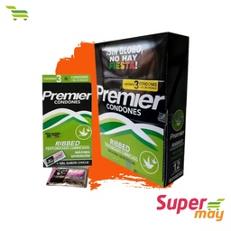 [610025] PREMIER RIBBED CONDON 3 UDS