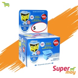 [410004] RAID LAMINITAS INSECTICIDA 108 UDS