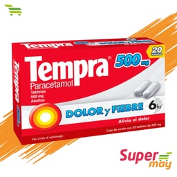 [608055] TEMPRA ADULTO 500 MG EXH/20 UDS