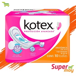 [706003] KOTEX ANAT C/ALAS TOALLA 10 UDS