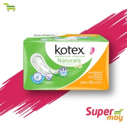 [706007] KOTEX NATURALS  S/ALAS TOALLA 10 UDS