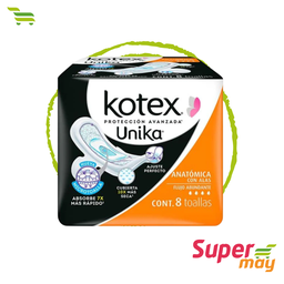 [706010] KOTEX UNIKA C/ALAS TOALLA 8 UDS