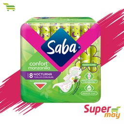 [706018] SABA CONFORT MANZ NOCTURNA TOALLA 8 UDS