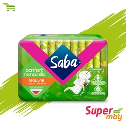 [706019] SABA CONFORT REG C/ALAS TOALLA 10 UDS