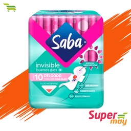 [706022] SABA INVISIBLE C/ALAS TOALLA 10 UDS