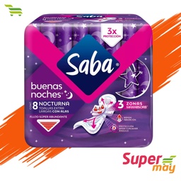 [706024] SABA B. NOCHE TOALLA 8 UDS